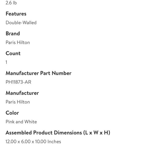 Paris Hilton White Iridescent Stainless Steel Tumbler - Picture 3 of 7